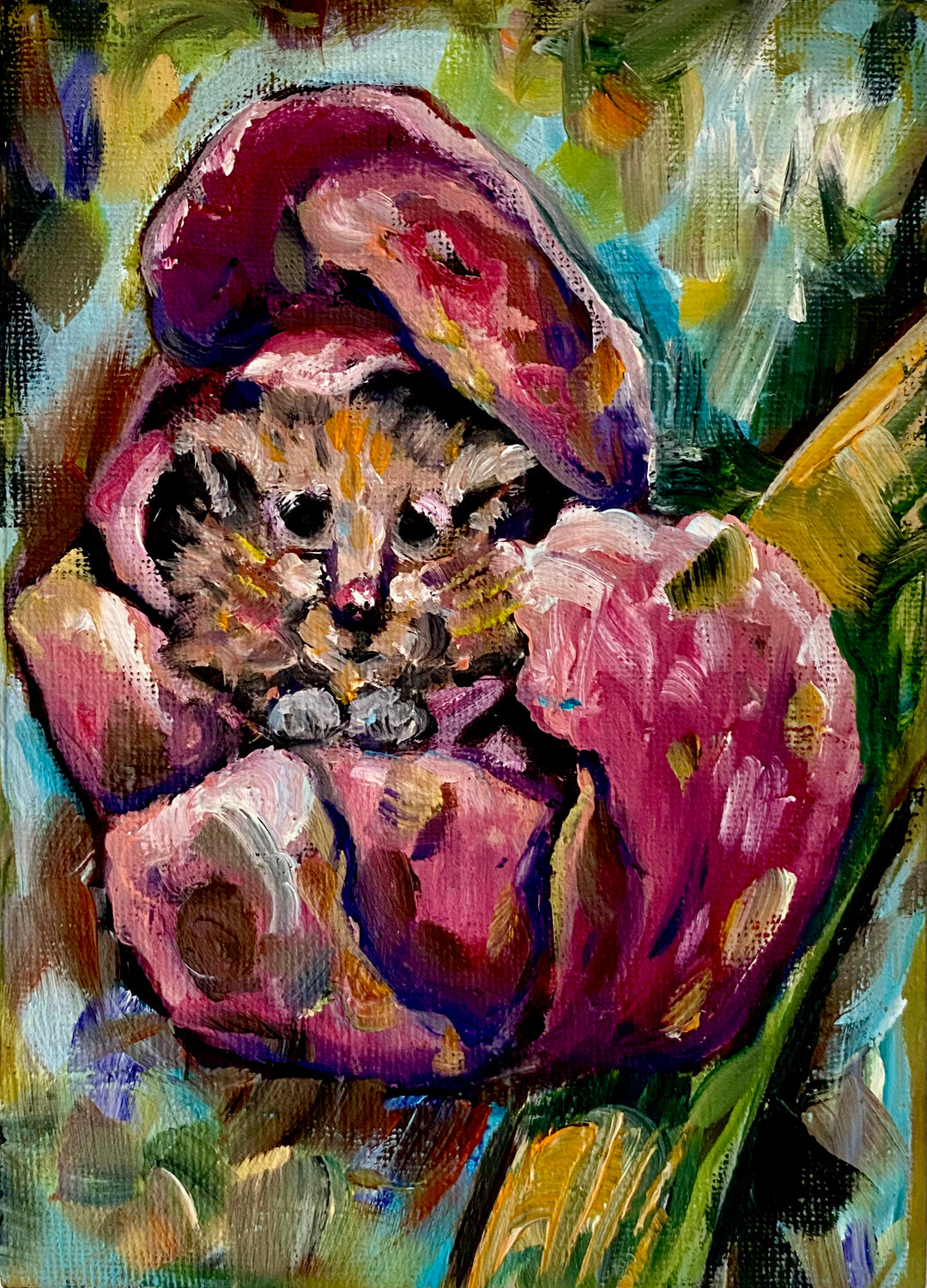 Prints: Mouse Print (postcard)