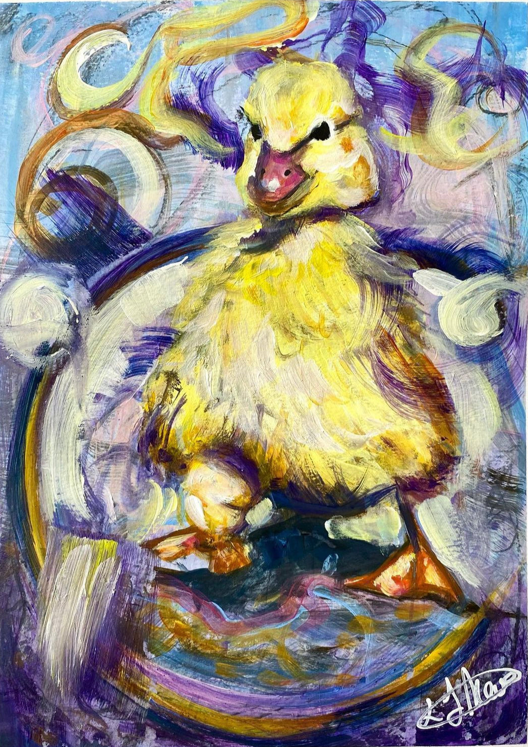 Prints: Duck Print (postcard)